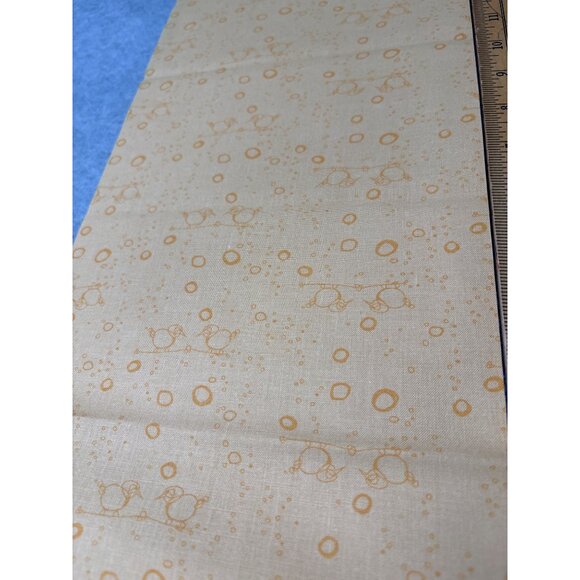 Cotton Quilting Fabric 18" x 18" Orange Bubble Print Lightweight by Connecting T - Picture 3 of 4